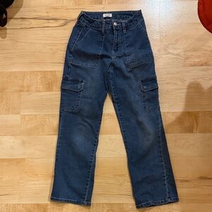 YMI Kids Blue Cargo Jeans